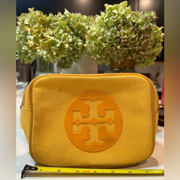 Tory Burch Handbags - Tory Burch Yellow Cosmetic Bag